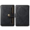 Suteni S2 Phone Magnetic Card Case Card Sleeve MagSafe Magnetic Coil PU Leather