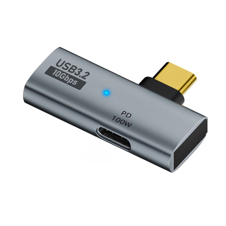 USB-C / Type-C Male to Type-C + USB3.2 Female 10Gbps Data OTG Converter PD 100W Charging Adapter