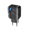 TE-Q820 28W Dual USB QC3.0 18W Mobile Phone Charger, EU Plug
