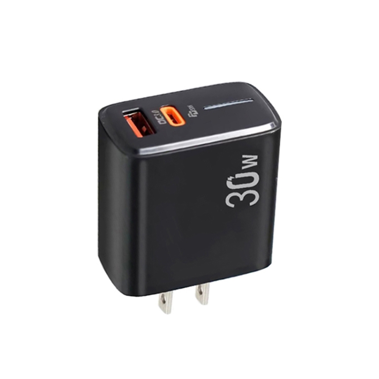 PD31 5V-20V 30W USB-C / Type-C + USB-A Multi Protocol Compatible Charger, US Plug