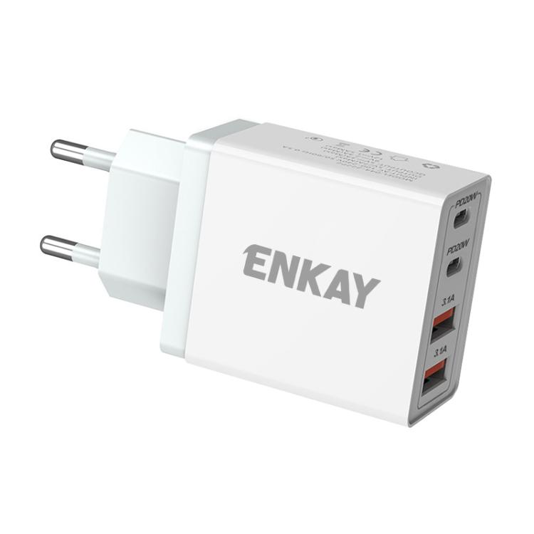 ENKAY FC-002 55W Dual USB-A Dual USB-C / Type-C Four Ports Quick Charger