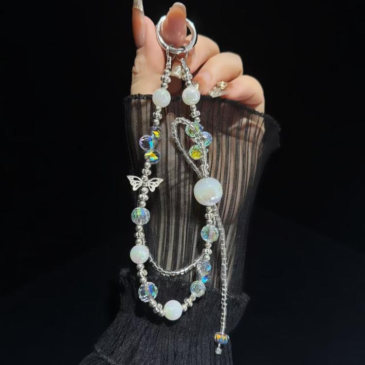 Heidi Pearl Woven Bow Mobile Phone Chain