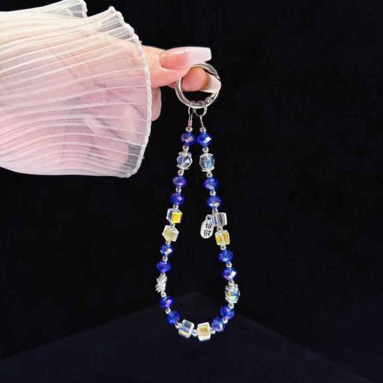 Alloy Zhaofu Crystal Beaded Phone Chain