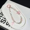 Diamond-Encrusted Pearl Butterfly Phone Chain