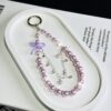 Bow Glass Pearl Mobile Phone Chain