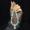 Dreamcatcher Gold Foil Bead Crystal Mobile Phone Chain