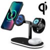 UD23 15W 3 In 1 Desktop Aluminum Alloy Wireless Charger, For Smartphone&iWatch&AirPods