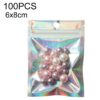 100PCS Laser Self-sealing Packaging Bag Data Line Aluminum Foil Plastic Bag , Size: