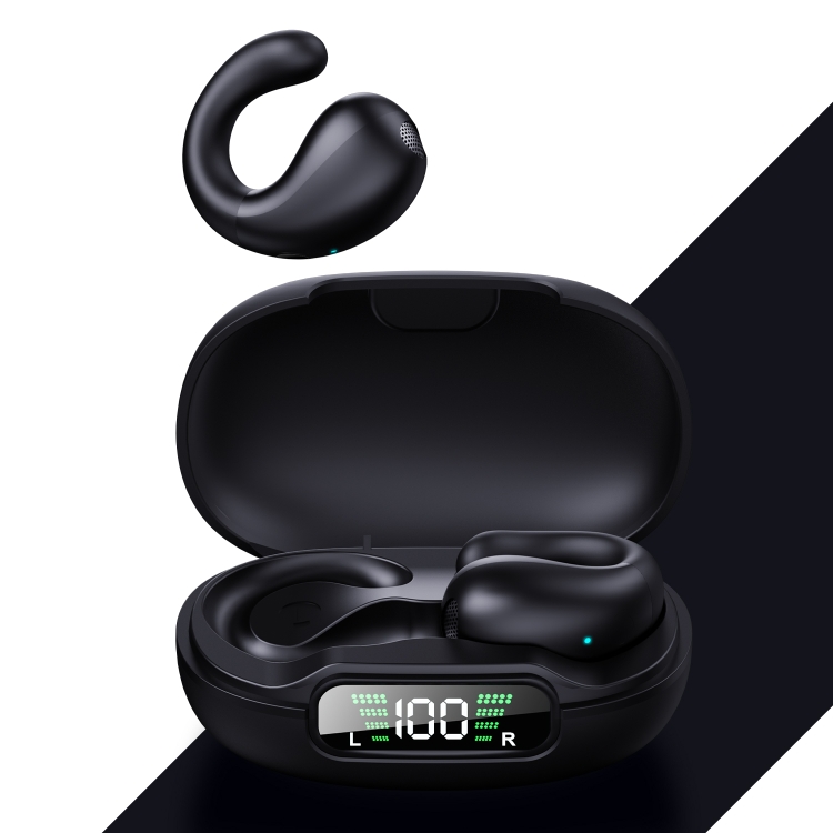Clip-on Wireless Bluetooth Earphone With Digital Charging Compartment