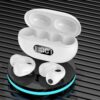 LED Digital Display Ear Clip Wireless Noise Reduction Bluetooth Headphone