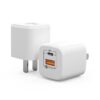 Portable Mini Cell Phone Charger Type-C+USB Dual-Port Fast Charger Charging Adapter, CN Plug