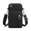 Crossbody Mobile Phone Bag Vertical Wallet Wrist Pouch With Arm Band for Women