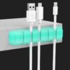 AhaStyle PT125-S 5 Holes Adhesive Version Silicone Cable Clip Desktop Data Cable Storage Holder