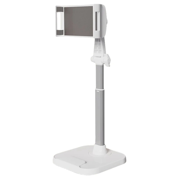 Dual-Position Rotatable Phone And Tablet Stand Retractable Weighted Base Desktop Holder