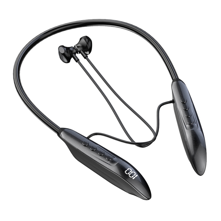M518P Running Sports Long Standby Semi-In-Ear Neck-Hanging Digital Bluetooth Earphone