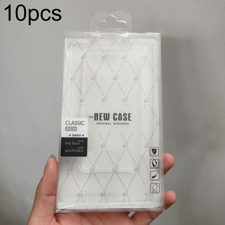 10pcs /Pack 170 X 90mm Mobile Phone Case Packaging Transparent Plastic Box