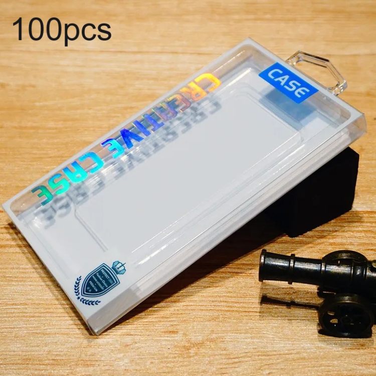 100pcs /Pack For Below 6.7 Inch Phone Case PVC Retail Packaging Box Blister Cover