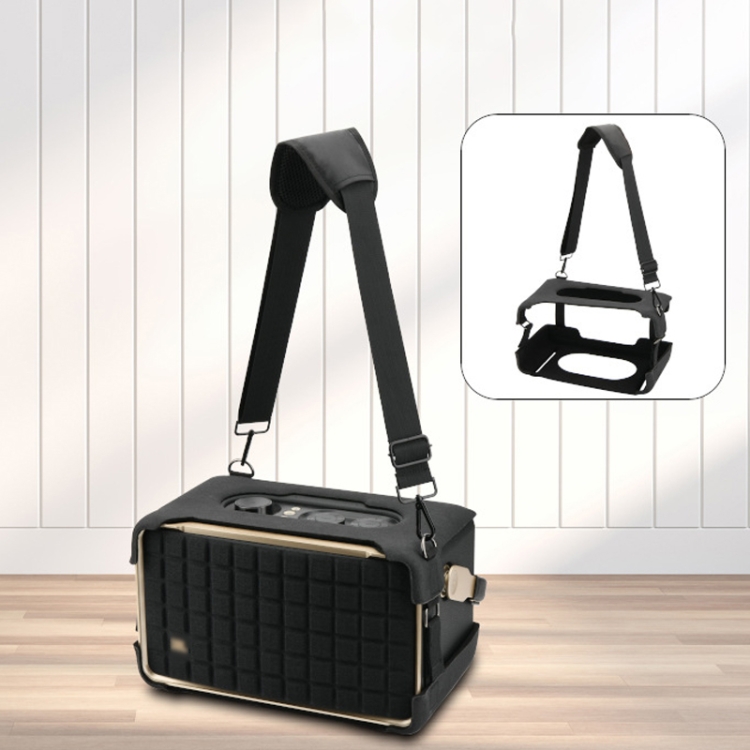 For JBL Authentics 300 Speaker EVA Protective Cover Portable Case With Shoulder Strap