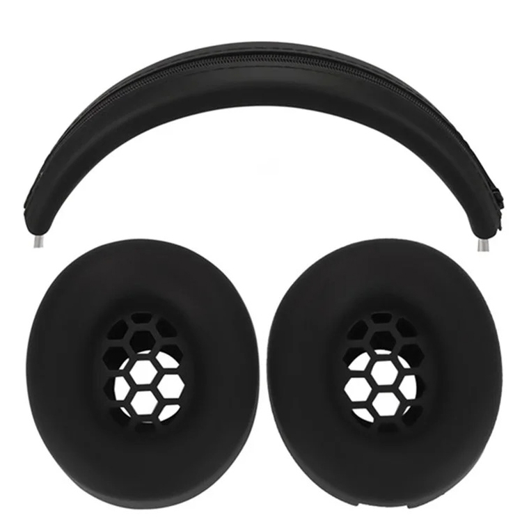 For Beats Studio Pro Headphones Silicone Ear Cushion + Headband Cover Set