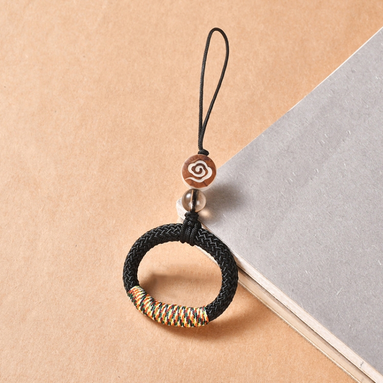 Hand-Woven Ancient Style Ring Buckle Mobile Phone Lanyard U Disk Lanyard Car Key Pendant