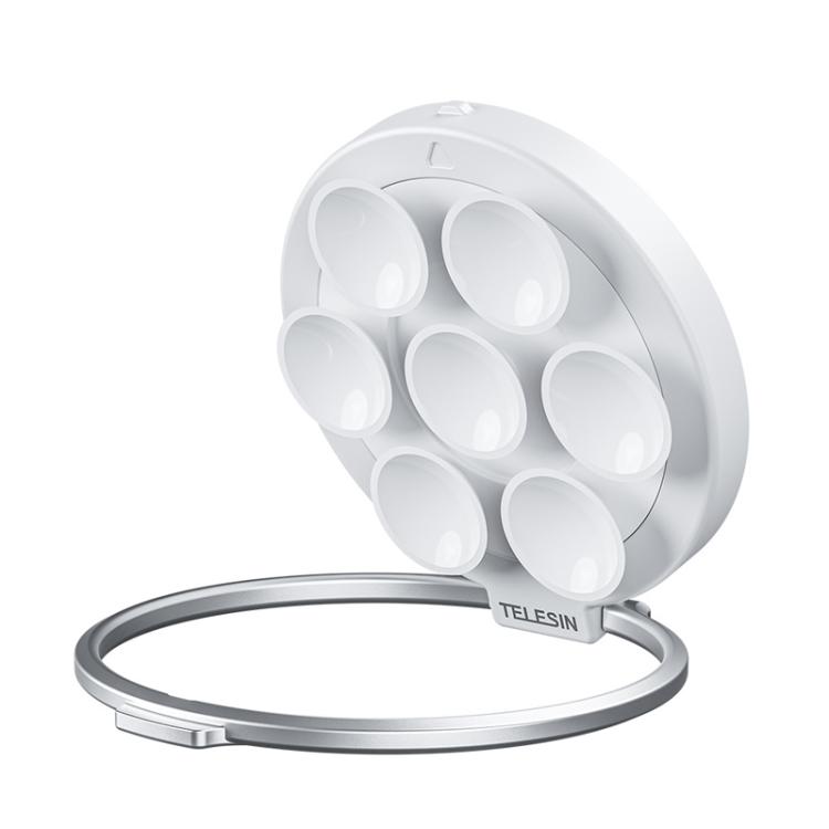 TELESIN MagSafe Suction Cup Mobile Phone Holder Mirror Glass Selfie Mount Portable Silicone Ring Holder