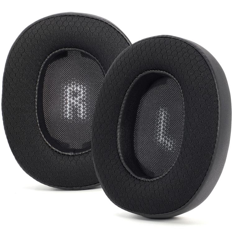For JBL E55BT 1pair Replacement Earpads Protein Leather & Soccer-Inspired Mesh Combo Ear Cushions