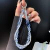 DIY Cell Phone Chain Butterfly Keychain Crystal Handmade Beaded Pendant