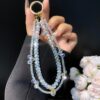 Zirconia Rhinestone Gourd Pendant Cell Phone Chain Double Layer Crystal Beads Wrist Charms