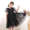 A22101 Girls Summer Star Mesh Princess Dress, 110cm, 120cm, 130cm, 140cm, 150cm, 160cm, 170cm