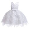 Girls Irregular Embroidered Beaded Bow-knot Tutu Sleeveless Dress Show Dress, 120cm
