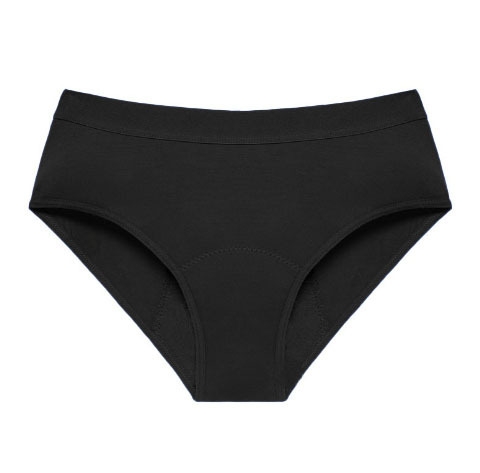 Bamboo Fiber Women Period Panties 4-Layer Mid Waist Leak-proof Menstrual Underwear, S, M, L, XL, XXL, XXXL