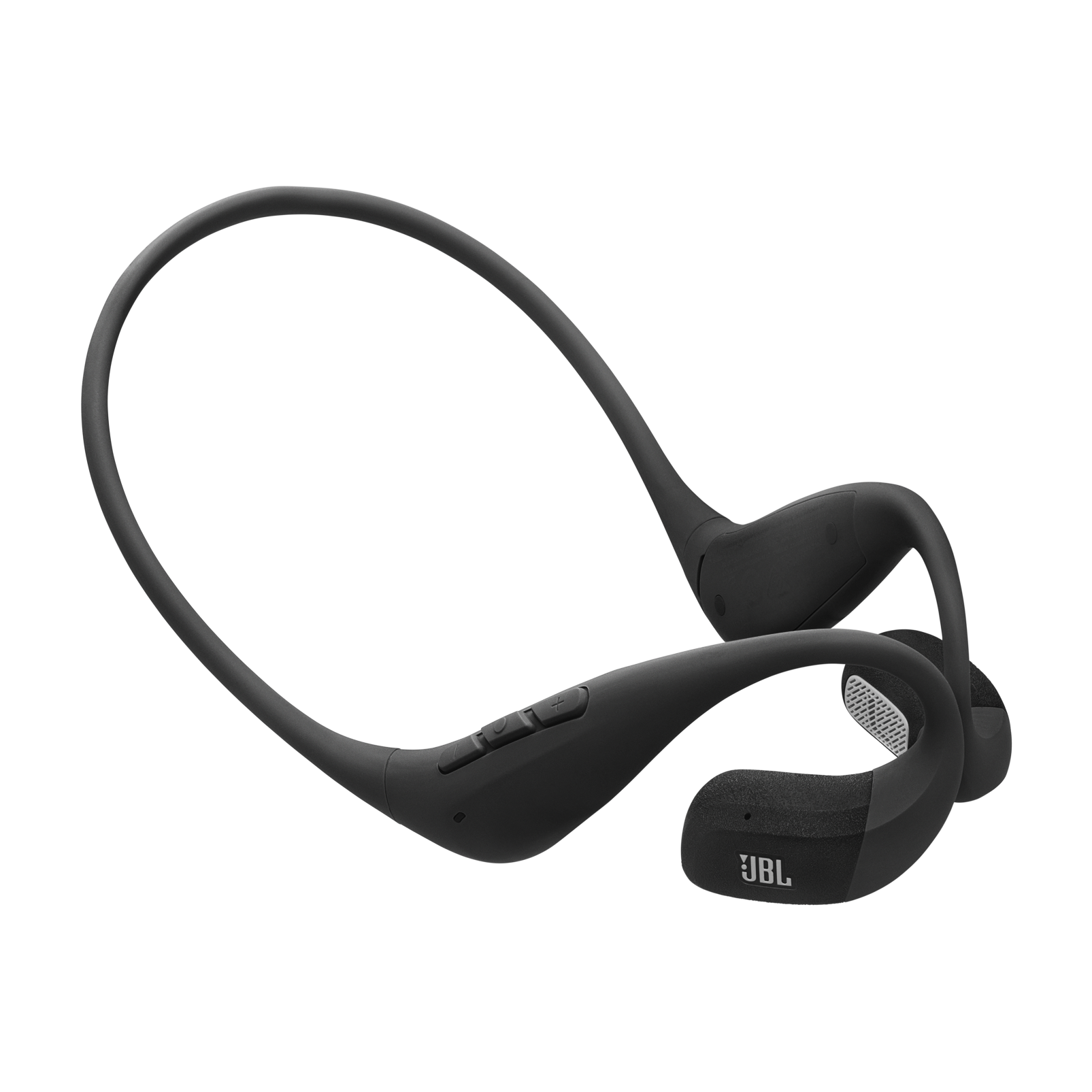 JBL Endurance Pace - Open-Ear Comfort, Memory Wire Neckband, Water and Dust Proof Headphone - Black/Gray