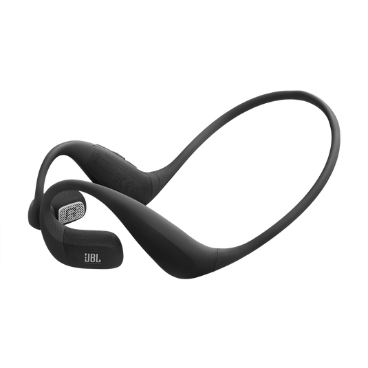 05 JBL Endurance Pace - Open-Ear Comfort, Memory Wire Neckband, Water and Dust Proof Headphone - Black/Gray