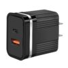 RSY USB + USB-C / Type-C Dual Ports Fast Charging Travel Charger,, US Plug, EU Plug