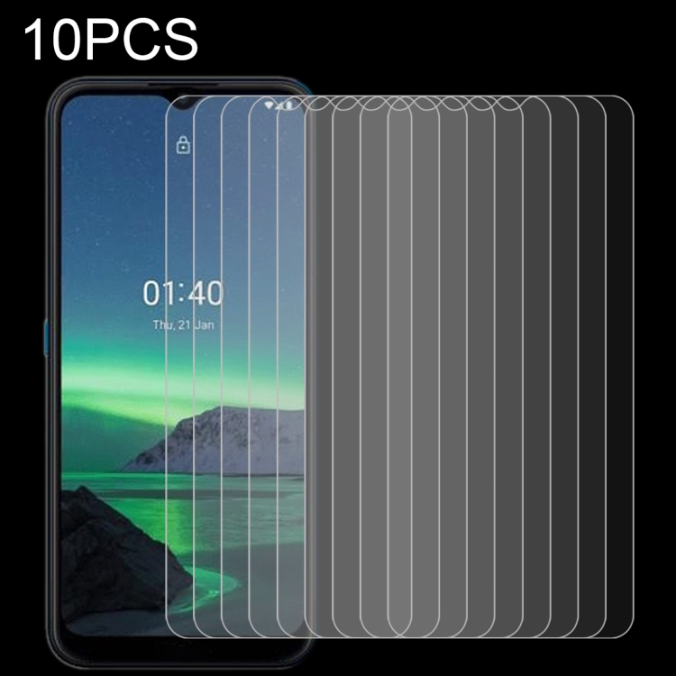 10 PCS 0.26mm 9H 2.5D Tempered Glass Film, For Nokia 1.4 (10 PCS)