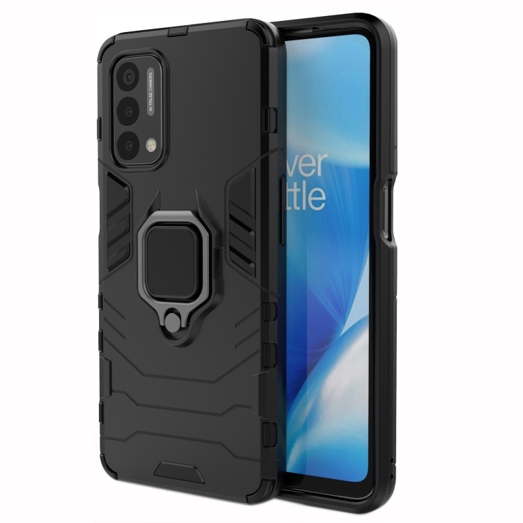 PC + TPU Shockproof Protective Case with Magnetic Ring Holder, For OnePlus Nord N200 5G