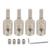 A5682 4 PCS Car Small Size Nickel-plated Brass 4GA to 8GA Audio Terminal Block with Screws