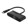 h114 3 in 1 Mini HDMI to HDMI + VGA + 3.5 Audio Converter Cable, h114