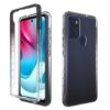 High Transparency Two-color Gradual Change Phone Case, For Motorola Moto G60S