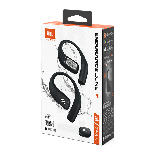 JBL_Endurance-Zone-boxside-black-gr JBL Endurance Zone Open-Ear Sport Earbuds, IP68 Waterproof, 32H Playtime, 4-Mic Clear Calls, Fast Charge