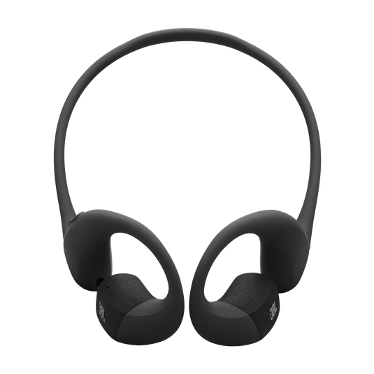 LS_JBL_Endurance_Pace_Product_Image_Front_Black&Grey JBL Endurance Pace - Open-Ear Comfort, Memory Wire Neckband, Water and Dust Proof Headphone - Black/Gray