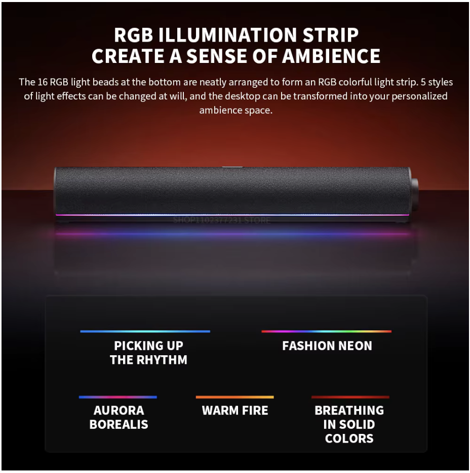 Screenshot 2026-02-09 at 11.31.35 AM Xiaomi Redmi Computer Speaker Four-Unit Two-Channel Stereo RGB Ambient Light Bluetooth 5.0 Built-in Microphone Knob Control