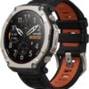 Amazfit T-Rex Ultra 2 Dual-Band GPS Outdoor Smartwatch, 51mm Ti Body, 1.5" Sapphire AMOLED Display, Flashlight, 30 Days of Battery, Offline Maps, 10 ATM, 180+ Sports Mode for Android & iPhone, Black
