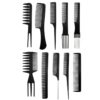10pcs / Set Hairdressing Plastic Flat Comb