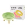 Donut Dog Cat Food Bowl Pet Anti-Overturned Water Drinking Feeder To Protect Cervical Spine