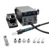 SUGON 8650 1300W Hot Air Soldering Station Big Wind Power Maintenance Motherboard CPU Desoldering Station, With 7 Air Nozzles, With 4 Air Nozzles
