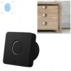 T5 Square Version Aluminum Alloy Panel Fingerprint Drawer Lock, Black, Pink, Blue, Red, Silver
