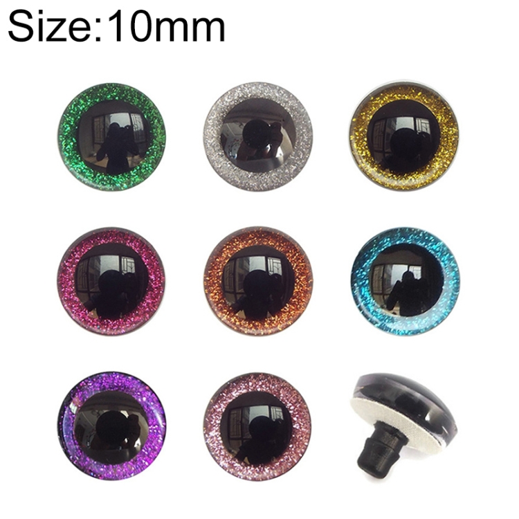 100pcs Resin Three-dimensional Animal Artificial Eye Plastic Plush Toy Accessories, 10mm, 12mm, 14mm, 16mm, 18mm, 20mm, 25mm, 30mm, 35mm, 40mm, 45mm, 50mm, 58mm