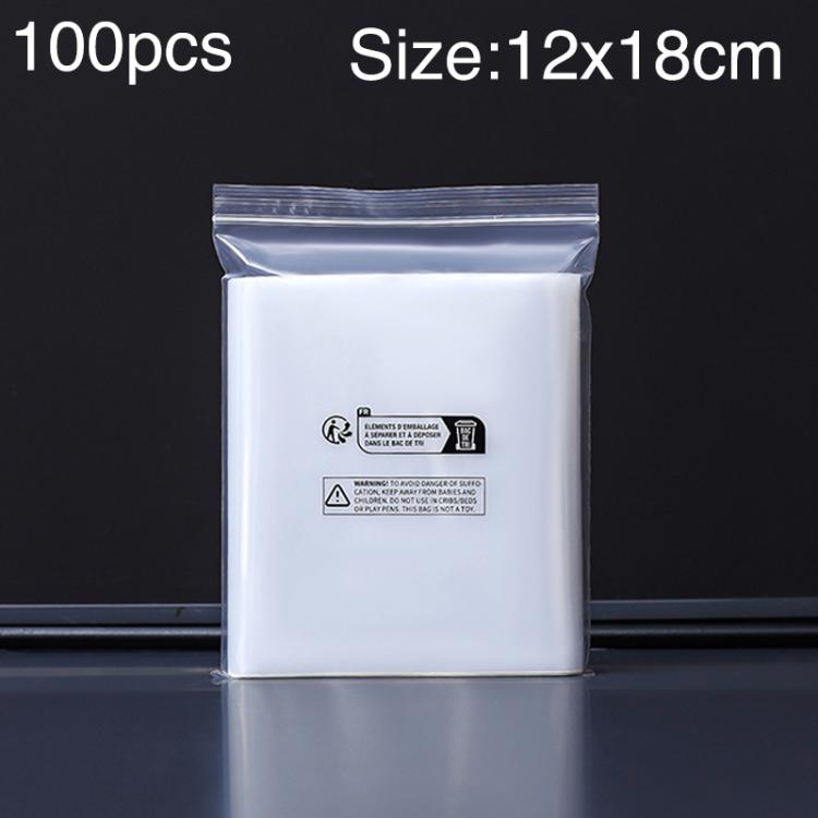 100pcs Double Layer Environmental Label Warning Printed Ziplock Bag, 12 x 18cm 8 Wire, 12 x 18cm 10 Wire, 12 x 18cm 12 Wire, 12 x 25cm 10 Wire, 12 x 35cm 10 Wire, 13 x 19cm 8 Wire, 13 x 19cm 10 Wire, 13 x 19cm 12 Wire, 15 x 16cm 8 Wire, 15 x 16cm 12 Wi...