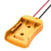 For DeWALT DCB Series 18V / 20V Lithium Battery DIY With Cable Adapter External Power Adapter Connector, 12AWG Dual Wires, 12AWG Single Pack